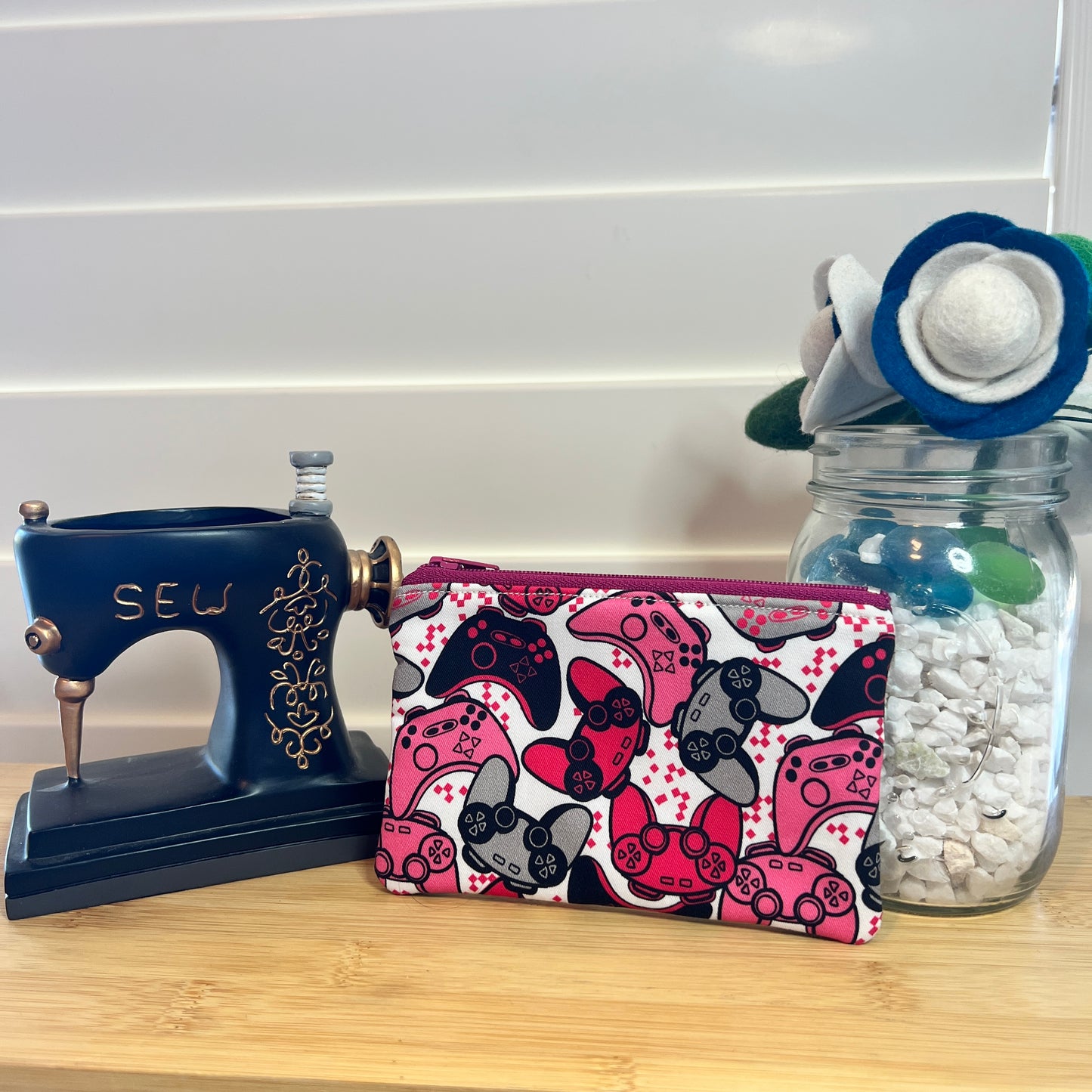 Pink Gamer Console Coin Purse