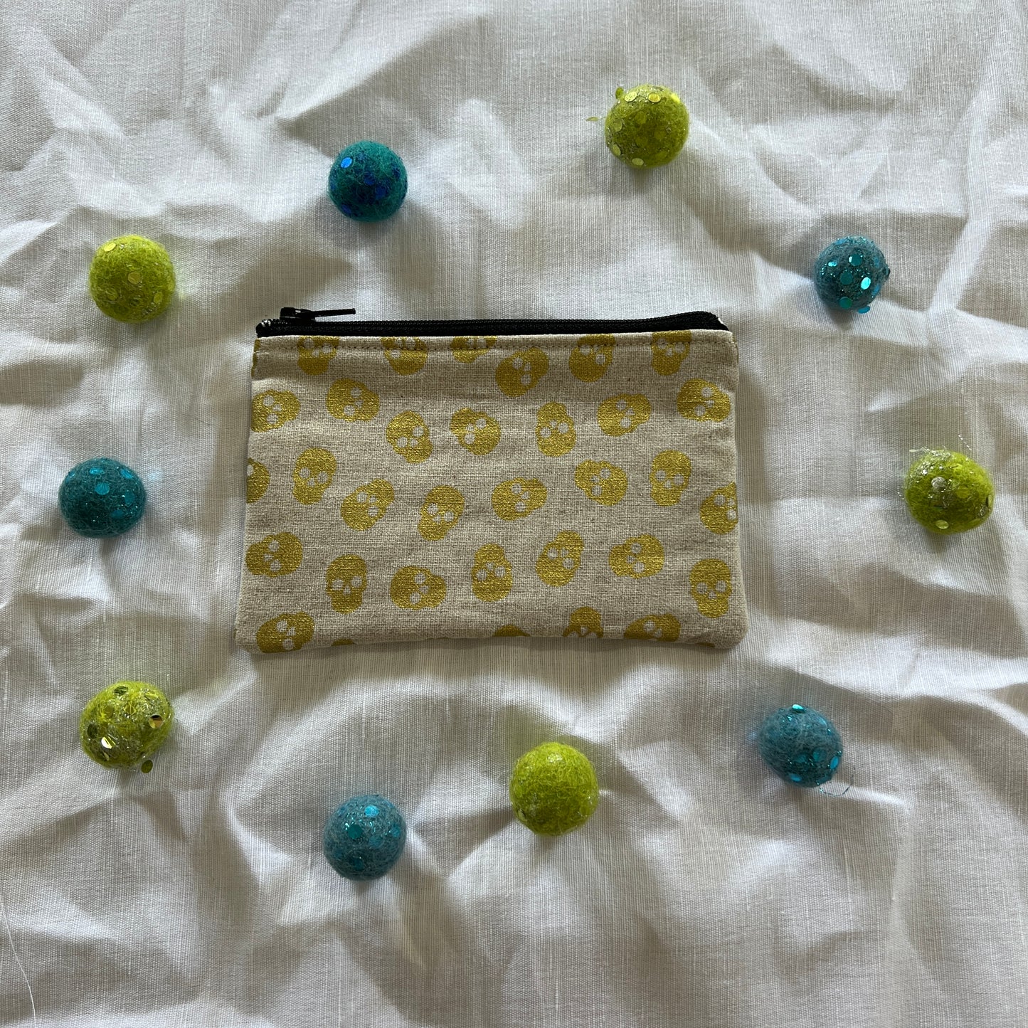 Golden Skull Coin Purse