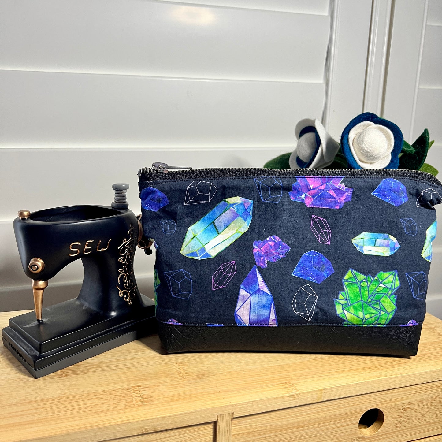 Handmade Crystal Makeup Bag
