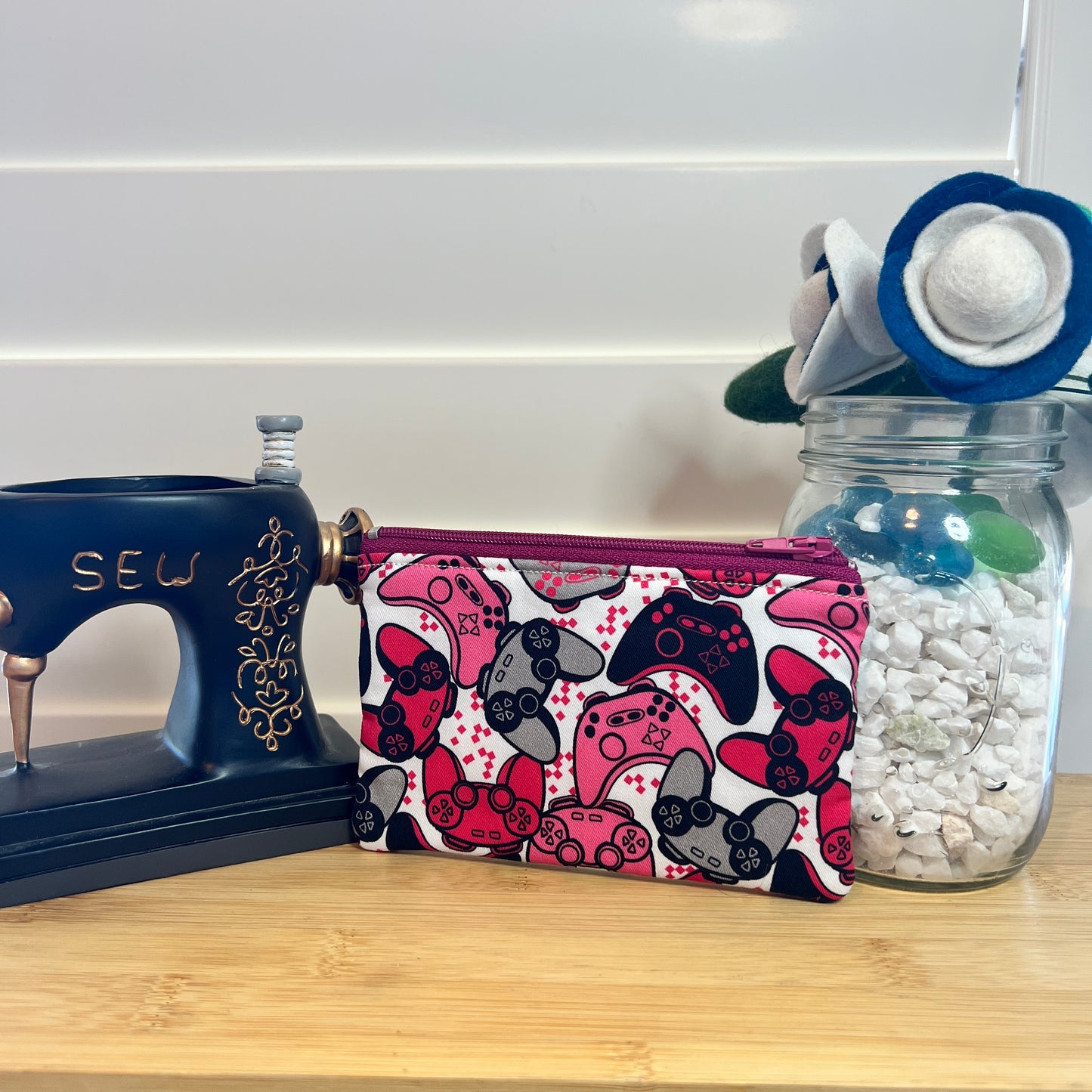 Pink Gamer Console Coin Purse