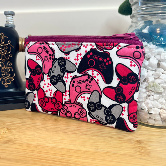 Pink Gamer Console Coin Purse